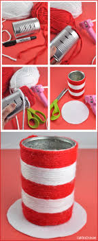 Seuss through reading and of course by making dr seuss crafts! Dr Suess Hat Pencil Cup Easy Craft Idea With Truffula Tree Pencils
