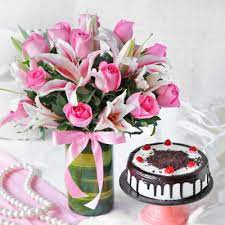 The best thing about ordering flowers from ferns n petals is that you. Cakes And Flowers Combo Online Cake With Flower Delivery Igp