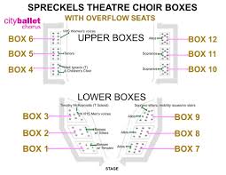 Seating Chart City Ballet Chorus