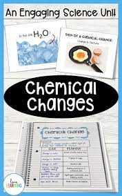 Physical And Chemical Changes Lesson And Resources Chemical Changes Science Lesson Plans Middle School Science Class