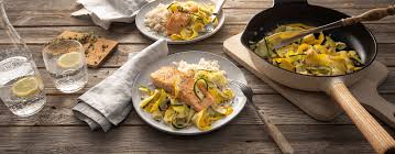 Zucchinigemuse Mit Lachs Rezept Rezept Rezepte Zucchini Gemuse Lachs Rezept