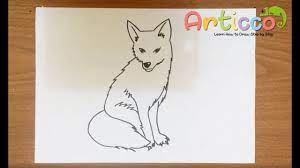 This will form the fox's head. How To Draw A Fox Step By Step Youtube
