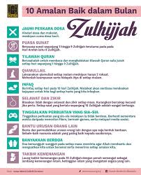 Tiada amalan dilakukan pada hari lain yang lebih baik daripada amalan pada 10 hari ini. 10 Amal Sepanjang 10 Hari Zulhijah Isma