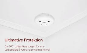 These ones connect to each other wirelessly, so they all sound the alarm when one detects a problem. Riakell Smoke Detector 10 Year Battery Smoke Alarm Fire Alarm With Photoelectric Sensor Tuv Tested And En14604 Certified Amazon De Baumarkt