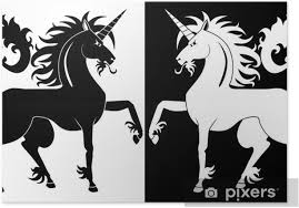 Maybe you would like to learn more about one of these? Poster Black And White Unicorn Pixers Wir Leben Um Zu Verandern