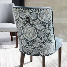 Corinne Gray Medallion Velvet Dining Chair Pier 1 Blue Dining Chair Velvet Dining Chairs Linen Dining Chairs