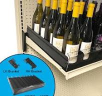 BOF VersaSlide Gravity Feed Upper Shelf w/Dividers, Wine & Liquor Bottles,  36W 19D