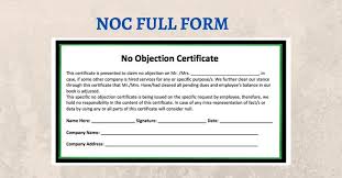 Maybe you would like to learn more about one of these? What Is The Noc Full Form In English Top 6 Types Of Noc