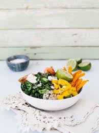 Salade De Style Burritos Frites De Patate Douces Science Fourchette Summer Salads Summer Dinner Food