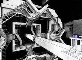 Mc escher was a surrealist, creating impossible drawings with unusual perspectives. Step Inside The Mind Of M C Escher In This Mind Bending Playable Puzzle Landmarks Sydney Opera House Euclid