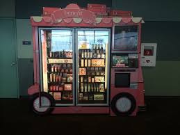 Benefit Cosmetic Vending Machine In Oakland International Airport Vending Machine Business Vending Machine Benefit Cosmetics