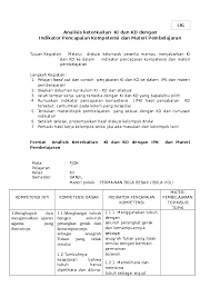 Pemahaman guru terhadap keterkaitan skl, ki. Doc 1 Lk 1 4 Analisis Keterkaitan Ki Dan Kd Dengan Ipk Hari Mukti Academia Edu