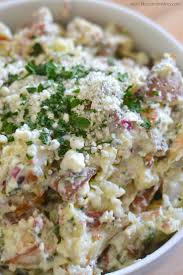 Bacon Blue Cheese Potato Salad The Perfect Side Dish For A Summer Bbq Blue Cheese Recipes Blue Cheese Potato Salad Potatoe Salad Recipe