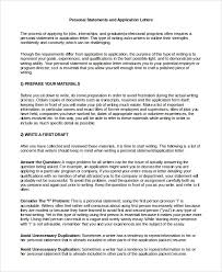 Free 9 Sample Personal Statement Templates In Pdf Ms Word
