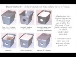 We got our feral cat shelter instructions from alley cat allies, a national advocacy organization dedicated to the. Winter Shelter For Feral Cats Diy Stray Cat Rescue Youtube