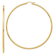 Browse through goldenmine's hoop earring collection and find gorgeous earrings. Extra Large 14k Gold Hoop Earrings Xl And Big Hoops