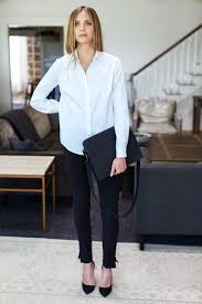 Black And White Shirt Womens Log In Tumblr Boho Work Outfit Fashion Minimalist Fashion