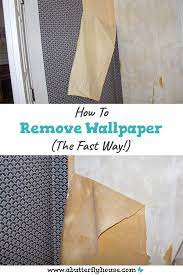 Removing Wallpaper Quickly My Super Easy Method Removable Wallpaper Removing Old Wallpaper Diy Wallpaper