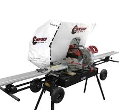 Cut off saw can use water but usually tiles are cut using a tile wet saw, installed tiles need to be cut with hand tools. Saw Hoods Fastcap
