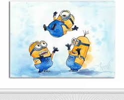Painting walls bedroom wood paneling 63+ trendy ideas #painting. Tamatina Tamatina Canvas Painting The Minions Kids Room Paintings For Home Decor Paintings For Drawing Room