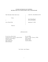 IN THE MATTER OF FACT-FINDING BEFORE THE STATE EMPLOYMENT RELATIONS BOARD  Ohio Patrolmen's Benevolent Assoc.