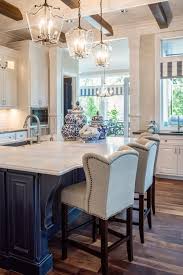 Traditional White Kitchen With Dark Island Home Home Decor Sweet Home