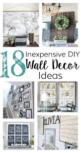 You'll never come up short when there are so many home accents to choose from. 18 Inexpensive Diy Wall Decor Ideas Bless Er House