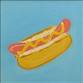 April Fool's Day! Paint a Hot Dog on 12x12 canvas!