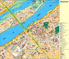 Map Of Saumur France City Tourist Map France Map
