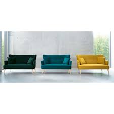 Tutti gli divanetti 2 posti della lista qui sotto sono presentati sul mercato. Canape 2 Places En Velours Bleu Petrole Maisons Du Monde Wohnzimmereinrichtung Haus Deko 2 Sitzer Sofa
