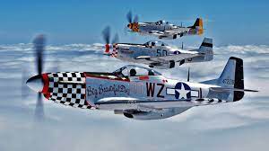 P 51 Mustangs Beautiful Wwii Aircraft Vintage Aircraft Wwii Fighter Planes