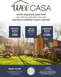 Weecasa Colorado 39 S First Tiny Home Hotel Tiny House Hotel Tiny House Tiny House Blog