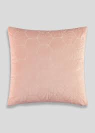 Geometric Stitch Velvet Cushion 46cm X 46cm Pink Velvet Cushions Geometric Stitch Velvet