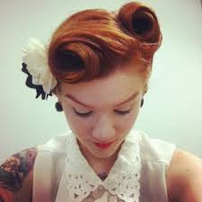 The Impressive Victory Rolls Short Hair Victory Rolls Short Hair With Flower For Straight Hair Women Hairstyles Ideas Pepino Fashion Victory Rolls Short Hair Rockabilly Hair Short Hair Styles