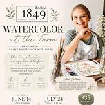Watercolor at the Farm | Summer Watercolor...