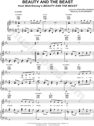 Beauty And The Beast From Beauty And The Beast Sheet Music In Eb Major Transposable Download Print Sku Mn0057180