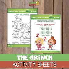 Decorate your choice of the grinch coloring pages online with the interactive coloring machine or. The Grinch Activity Sheets Dr Seuss Kiddycharts