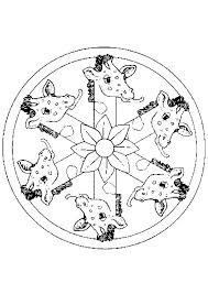 Kleurplaat Mandala Kleurplaten 5183 Giraffen Mandala Kleurplaten Dieren Kleurplaten Mandala