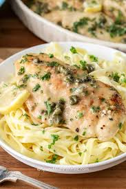 Basically meat is sliced (or pounded), coated, sautéed and served in a sauce. Chicken Piccata Spend With Pennies