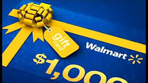 If the question is actually: Walmart Gift Card 1000 Youtube
