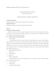 Pemetaan ki dan kd paibp sd kurikulum 2013. Rangkuman Materi Ips Kelas 2 Sd Semester 1