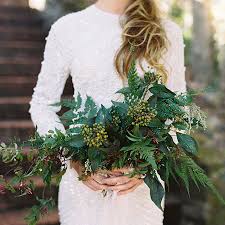 Lasting memory from your wedding and a great prop for your wedding photography! 16 Pretty Greenery Bridal Bouquets