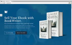 Bookwriter Ebook Landing Page Landing Page Ebook Web Themes