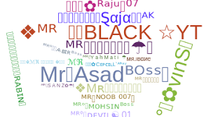 Submit your funny nicknames and cool gamertags and copy the best from the list. Mr Soprannomi E Nome Per Mr