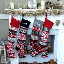 It endeavors to provide the products that you want, offering the best bang for your buck. Large Personalized Knitted Christmas Stockings Black Red Grey Etsy