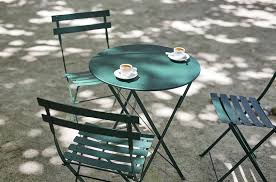 Experience The Joie De Vivre Effect Of Fermob Design Milk In 2020 Fermob Bistro Table Metal Patio Furniture