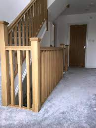 Oak Landing Balustrade Oak Stairs Wooden Staircase Railing Wooden Staircase Design