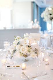 Low All White Centerpieces Google Search In 2020 Flower Centerpieces Wedding Wedding Floral Centerpieces Rose Centerpieces Wedding