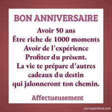 Belle Phrase D Anniversaire Pour Les 50 Ans Pour Carte De Souhaits Touchante Message Anniversaire 50 Ans Anniversaire 50 Ans Message Joyeux Anniversaire