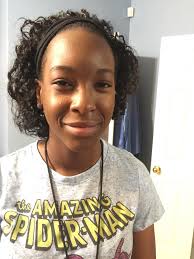 My daughter wanted a little photogenic in the front with her ballet bun in  back.